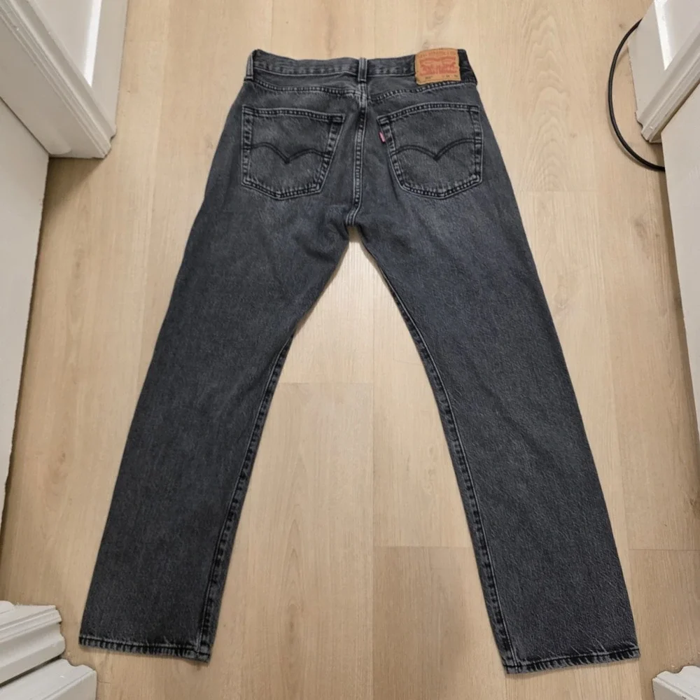 Levi's Gray Men's Straight Leg 501 Casual Everyday Grunge Jeans Size 31×30